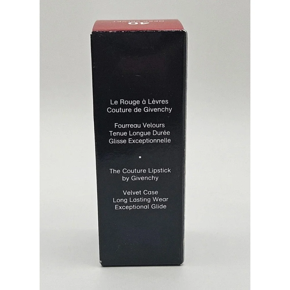 Givenchy Le Rouge Deep Velvet Lipstick - Shade 40 / 3.4g, 0.12 oz NIB